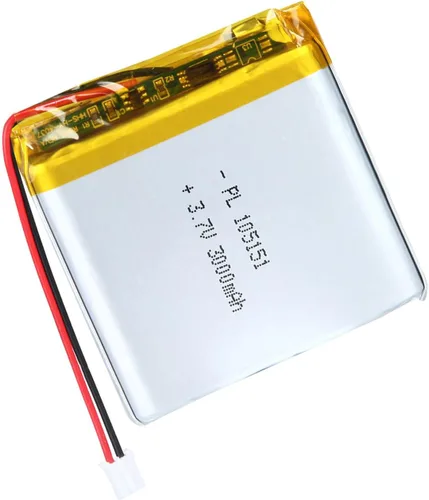 Miniatura 84 de 652030 Batería Lipo de 3.7V 350mAh 652030 Cargable Paquete de Batería de Polímero de Litio con Conector JST PH2.0mm para Dispositivo Electrónico