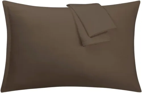 Miniatura 15 de uxcell Paquete de 2 fundas de almohada de microfibra suave serie 1800 con cremallera estándar (20 x 26 pulgadas), color dorado