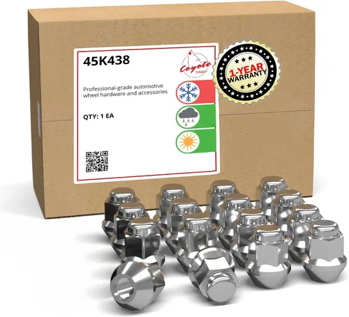 Miniatura 9 de Wheel Accessories Parts 16 tuercas de rosca M10x1.25 Bulge Bellota de 1.26 pulgadas de largo, color negro, hexagonal de 0.551 in para Artic Cat
