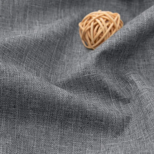 Miniatura 5 de Cortinas opacas cortas de lino pequeñas de 54 pulgadas de largo, juego de 2 paneles para dormitorio, sala de estar, con ojales, 100% opacas de lino