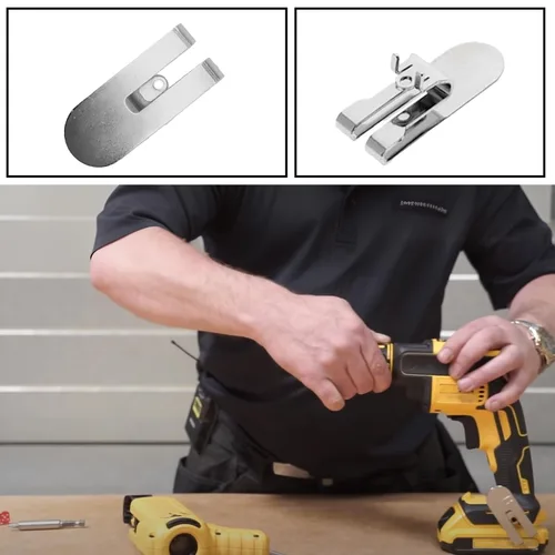 Miniatura 5 de 8 unids N435687 Clip de gancho de cinturón con dispensador de pegamento tornillo anti aflojamiento para DeWalt DCF620 DCF620B DCF622 Drywall Screwgun