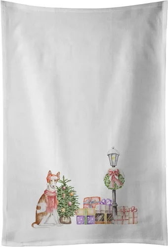 Miniatura 82 de Caroline's Treasures CK8100WTKT - Juego de 2 toallas de cocina con diseño de bulldog francés con diseño de país de las maravillas navideñas