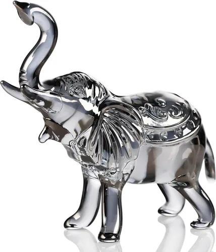 Miniatura 9 de YWHL Figura de Elefante de Cristal y Vidrio Regalos para Mujeres, Estatua de Elefante Colorida Hecha a Mano Decoración Regalo para Amantes