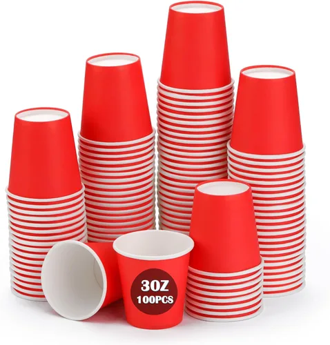 Miniatura 12 de Wuadua Paquete de 50 vasos de papel espresso azul de 3 onzas, resistentes y a prueba de fugas para fiestas, eventos, oficina, uso doméstico, vasos