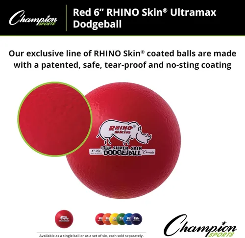 Miniatura 6 de Champion Sports Rhino Skin Ultramax Dodgeballs