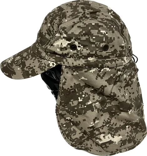 Miniatura 5 de Mrlahat Gorra de pesca ajustable al aire libre con solapa larga para orejas y cuello, unisex