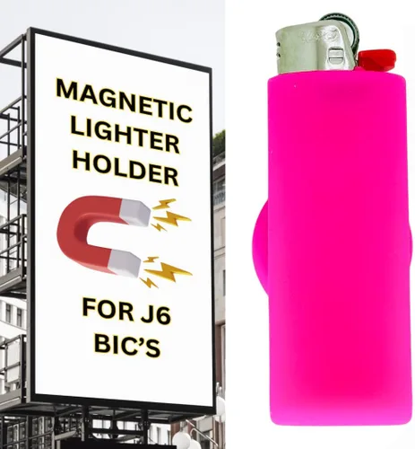 Miniatura 9 de Funda magnética para encendedor BIC Fuerte accesorio magnético Incluye soporte de silicona con imán Encendedor no incluido Carbón vegetal