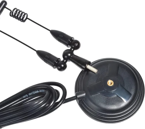 Miniatura 5 de UAYESOK Antena móvil magnética de aumento de señal, actualización para HT, 6.6 ft/27.6 in y GMRS Antena de radio Jamón PL259 para Baofeng UV-5R