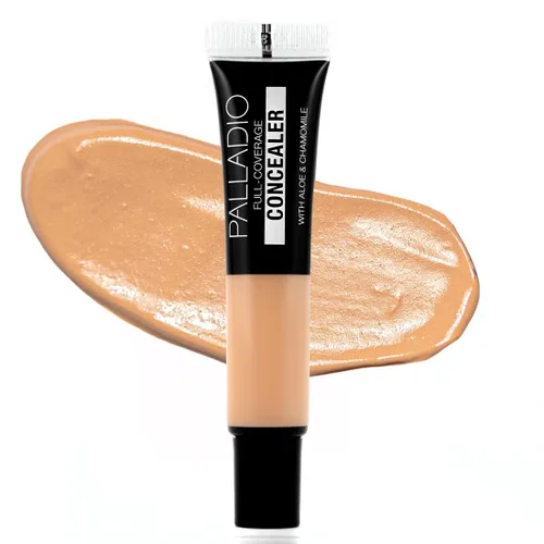 Miniatura 17 de Palladio Corrector de cobertura completa - Fórmula cremosa para rostro y debajo de los ojos, disfraza ojeras, manchas, líneas finas, unifica el tono