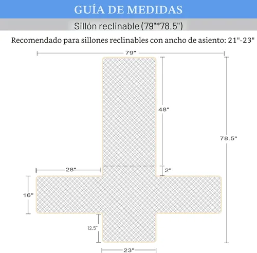 Miniatura 2 de Ameritex - Funda impermeable y antideslizante para sillón reclinable; cubierta de silla para perros; protector de muebles ideal para mascotas