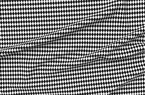 Miniatura 4 de Spoonflower Tela - Diamantes Negro Blanco Pequeño Diamante Cuadros Geométrico Impreso en Tela de Gasa Cuarto Grasa - Costura Ropa de Moda Vestidos