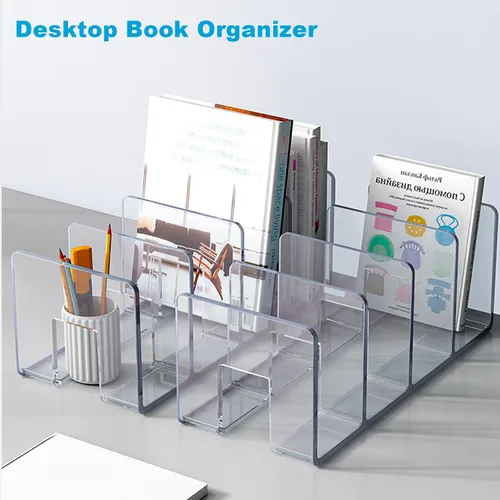 Miniatura 3 de Marte Vanci Clasificador de archivos de acrílico transparente, organizador de bolso de acrílico, soporte resistente para revistas, organizador