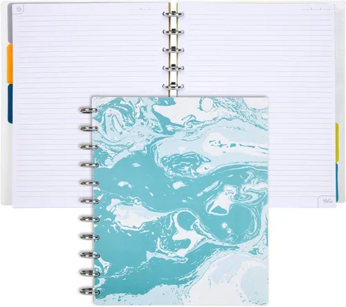 Miniatura 139 de Talia - Cuadernos de notas con tapas, planificador, personalizables, (Azul de Verano, Junior (5.5 pulgadas x 8.5 pulgadas)) Azul verano