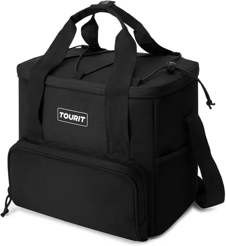 Miniatura 10 de TOURIT Bolsa de enfriador suave pequeña aislada, bolsa de enfriador de almuerzo de 24/35/46 latas, caja de hielo, enfriadores portátiles y a prueba