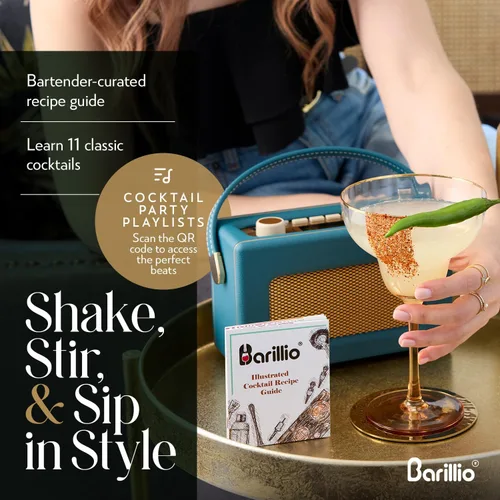 Miniatura 6 de Barillio Moscow Mule - Juego de 2 tazas de cóctel de acero inoxidable, chapadas en cobre con soporte de bambú, aptas para alimentos, kit Moscow Mule