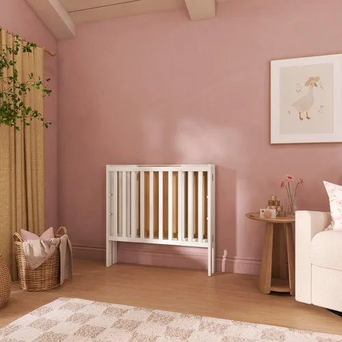 Miniatura 7 de Dream On Me Jett Portable Mini Crib, Non-Full Size Baby Crib for Small Spaces, 3 Mattress Heights, Compact Travel Design, Includes Mattress