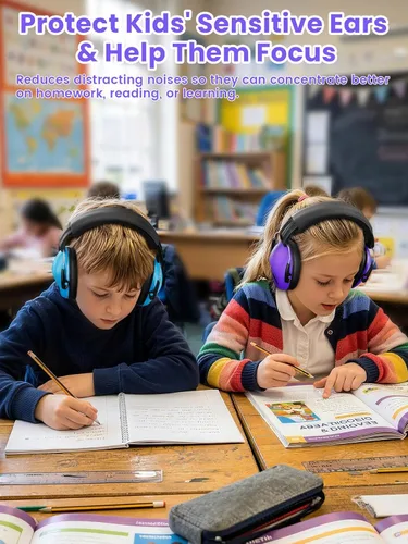 Miniatura 5 de Dr.meter - Auriculares con cancelación de ruido para niños y adultos, 2 PAQUETES, SNR27.4, protección auditiva, orejeras ajustables para Monster