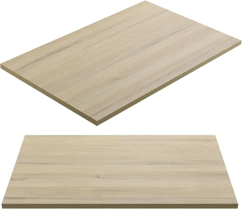 Miniatura 19 de Kaboon Mesa universal de 24 x 24 pulgadas, paquete de 2, solo encimera reversible de melamina, uso doméstico o comercial en interiores, 1 pulgada