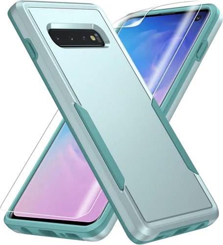 Miniatura 12 de Funda para Samsung Galaxy S10, con Protector de Pantalla HD [Probado contra Caídas de Grado Militar] Funda Protectora de Servicio Pesado Resistente