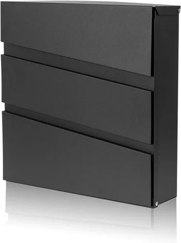 Miniatura 10 de Buzón de Pared con Cerradura y Llaves, Buzón de Seguridad con Llavero para Exterior de la Casa, Buzón de Correo con Cerradura, Buzón de Metal