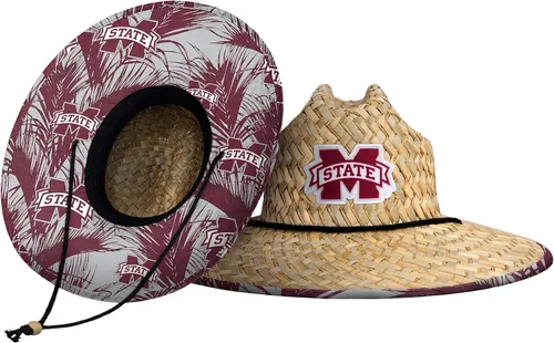 Miniatura 50 de FOCO - Sombrero de paja con logotipo de equipo universitario de NCAA y estampado floral para hombre TEAM LOGO