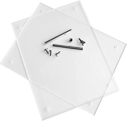 Miniatura 4 de Marco de fotos acrílico transparente de 8.5 x 11 pulgadas, tamaño carta, tamaño carta, marco decorativo para póster, escritorio (1 unidad)