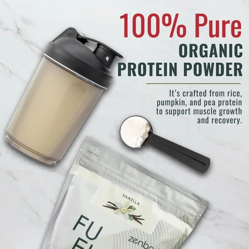 Miniatura 3 de Fuel Vegan Protein Powder Vanilla - 21g of Protein Each Serving, Delicious Plant-Based Blend for Muscle Growth, Crafted from Pea, with Vegan D3, No
