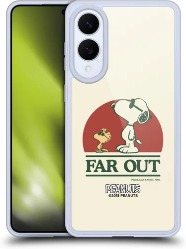 Miniatura 325 de Head Case Designs Funda de gel Woodstock 50th con licencia oficial de Peanuts Snoopy Guitar 1969 [protección de grado militar] compatible