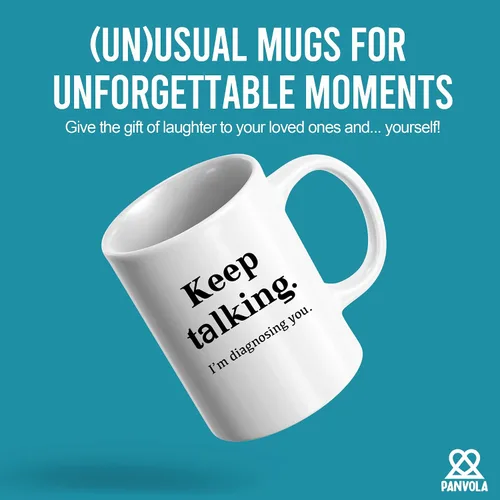 Miniatura 2 de Taza de café divertida con texto en inglés «Keep Talking I'm Diagnosing You», psicólogo, psicólogo, médico, terapeuta, psiquiatra, patólogo, terapia