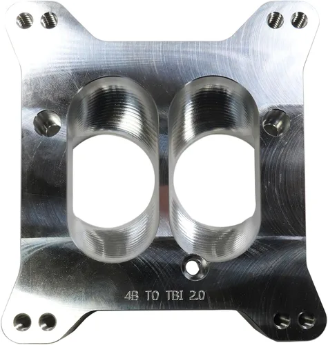 Carburador Onto TBI Adaptador de colector de admisión Se adapta a Holley Edelbrock Chevy GM 3 Bolt (2 pulgadas de doble plano)
