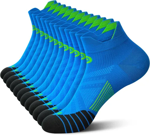 Miniatura 17 de Calcetines de compresión al tobillo PAPLUS para hombres y mujeres 2/4/6 pares, calcetín de compresión de corte bajo para correr con soporte
