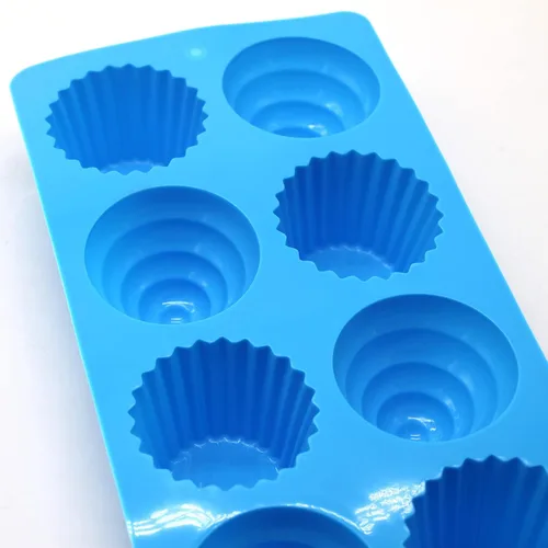 Miniatura 4 de X-Haibei Gran cono de helado Cupcake Jabón Pan Bakeware Bandeja de 8 cavidades
