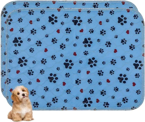 Miniatura 11 de Almohadillas lavables para orina para perros, paquete de 4 almohadillas extra grandes de 24 x 36 pulgadas, súper absorbentes, reutilizables