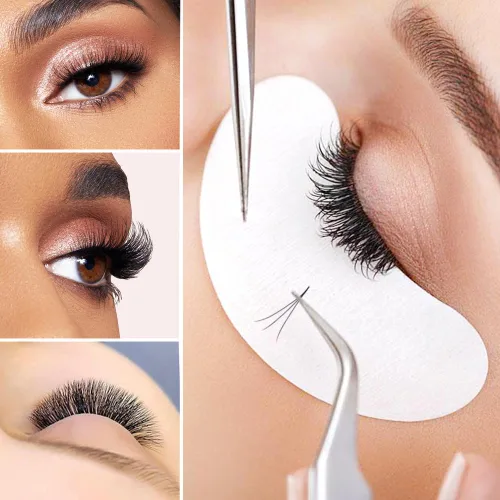 Miniatura 6 de ARISON LASHES Abanicos de pestañas prefabricadas 4D C Curl 0.07, bandeja de pestañas suaves y esponjosas de volumen ruso mezcla de 8 a 0.591 in