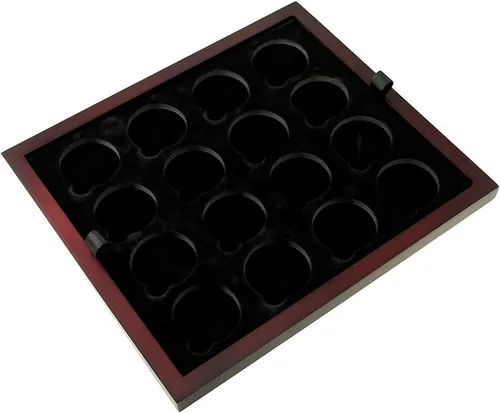 Miniatura 17 de Caja de exhibición de monedas de dos bandejas para cápsulas, certificadas, estilo losa o monedas de desafío, sin bandejas