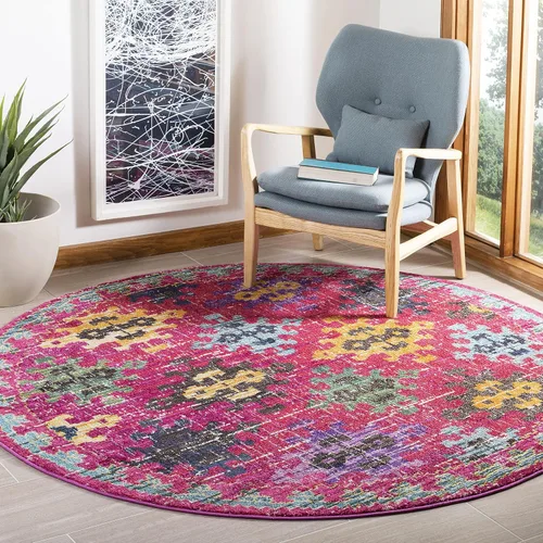 Miniatura 22 de SAFAVIEH Monaco Collection - Alfombra para pasillo, 2.2 x 6 pies, diseño bohemio de enrejado de diamantes, no desprende pelusa y de fácil cuidado