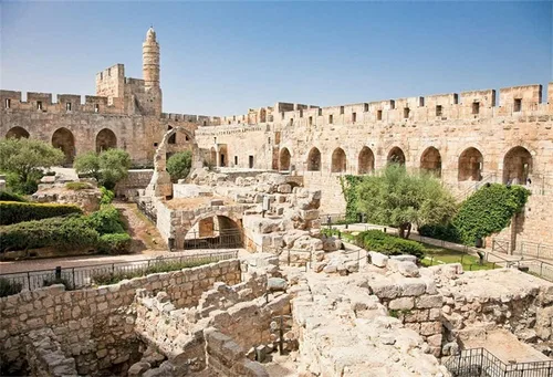 Miniatura 4 de David Tower - Telón de fondo de fotografía de la ciudad vieja de Jerusalén de 12 x 8 pies, decoración de juegos de iglesia, Belén, foto VBS, torre