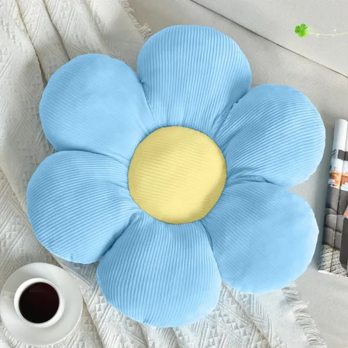 Miniatura 24 de Almohada de Flores, Linda Almohada Decorativa Cojín de Margaritas 15.75" Blanco Almohadas Decorativas para el Hogar para Cama, Sofá, Sillón