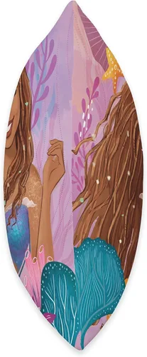 Miniatura 2 de Disney Little Mermaid Ariel Under The Sea Smile - Almohada de 16 x 16 pulgadas, multicolor