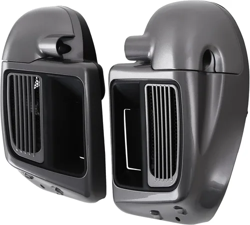 Miniatura 4 de HR3 Color a juego 2017RGU Billet Plata/Negro Vívido Carenados Inferiores Ventilados Compatible con Harley Ultra Limited 2014 y posteriores