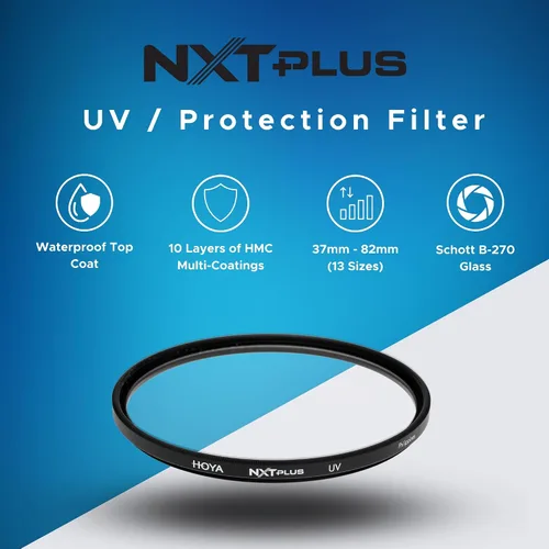 Miniatura 2 de Hoya NXT Plus - Filtro de lente UV multicapa HMC de 10 capas de 1.457 in, marco de aluminio de perfil bajo