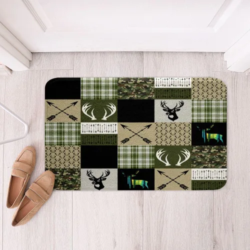 Miniatura 20 de Highland - Alfombra de baño de vaca para regalo de vaqueros, alfombra de baño de granja occidental de 20 x 32 pulgadas, tapete de baño de animales