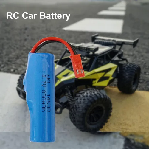 Miniatura 6 de KBT - Paquete de 2 baterías recargables de iones de litio de 3.7 V 800 mAh 10C de alto drenaje con conector JST de 2 pines y cable de carga USB