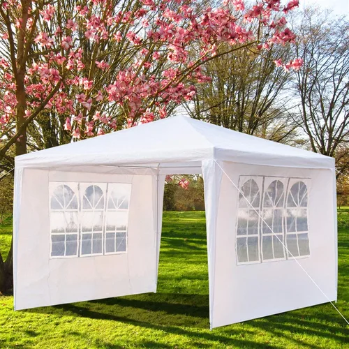 BELANITAS Tiendas de campaña de fiesta de 10 x 10 con 3 ventanas, tienda de campaña para fiestas, cenador para eventos de cumpleaños, jardín en