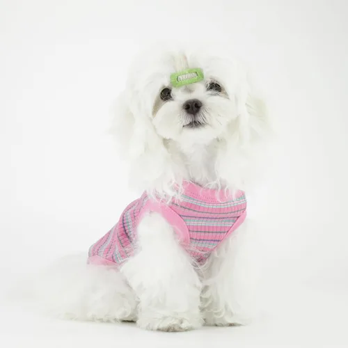 Miniatura 8 de Eleva la Comodidad y Moda de tu Mascota: Chaleco de Camisa para Perros de Algodón 100% Acanalado Premium para Razas Pequeñas como Chihuahuas, Rosa