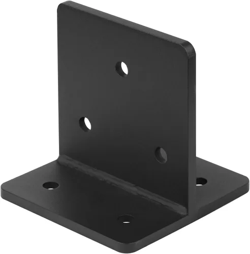 Miniatura 4 de 2 bases de poste ocultas de 6 x 6, soporte de placa de cuchillo resistente, soportes de anclaje de poste de calibre 3