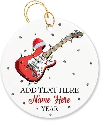 Miniatura 9 de Adorno de Navidad personalizado de acordeonista que toca acordeón, nombre personalizado y año, adorno de Navidad para acordeonista, instrumento