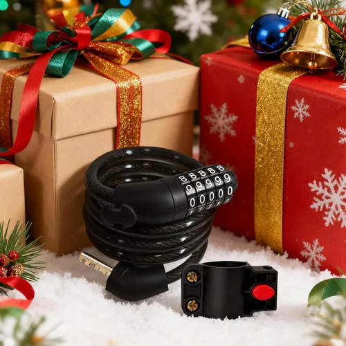 Miniatura 8 de Juego de 10 cerraduras de cable de acero reiniciables de 5 dígitos de 43.3 pulgadas, cerradura de bicicleta enrollable para motocicleta, bicicleta