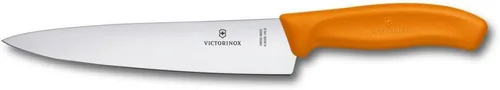 Miniatura 7 de Victorinox Swiss Classic, Cuchillo de trinchar, hoja extraafilada, borde recto, 7.5 in, mango de plástico, acero inoxidable, amarillo