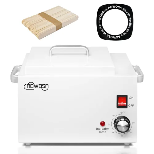Miniatura 14 de Kit profesional de depilación, máquina calentadora de cera con olla doble, gran capacidad para sala de spa y uso doméstico, ollas antiadherentes